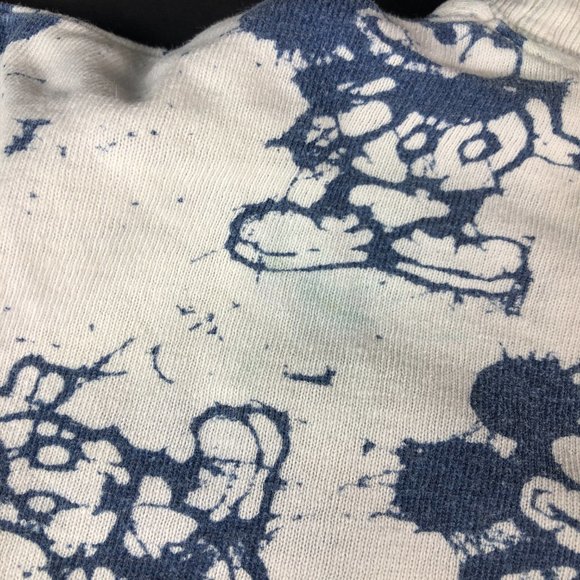 Vintage 90s Disney Original Shirt Men Small White Blue Mickey All Over Print USA - Picture 8 of 13